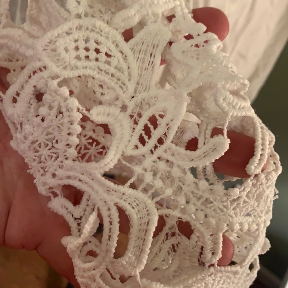 Beautiful shirt lace by altard state sz small white - Picture 6 of 9